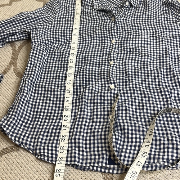 UnTuckIT long sleeve button down shirt grenoille navy - Picture 11 of 13